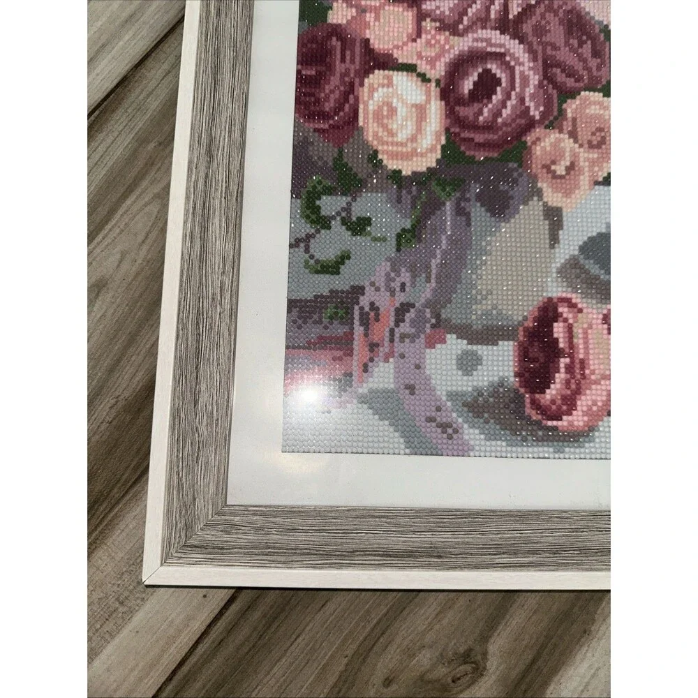 home interior picture floral With Beautiful Frame 15.5x19.5